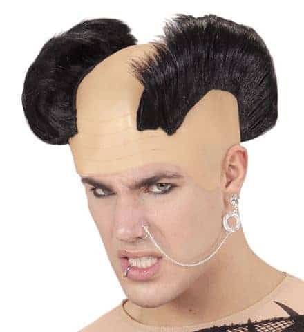 Perruque Double Crete Faux Crane Chauve Souple Perruque Punk Crete Noire Ced Perruque Double Crete Faux Crane Chauve Souple Perruque Punk Crete Noire Ced